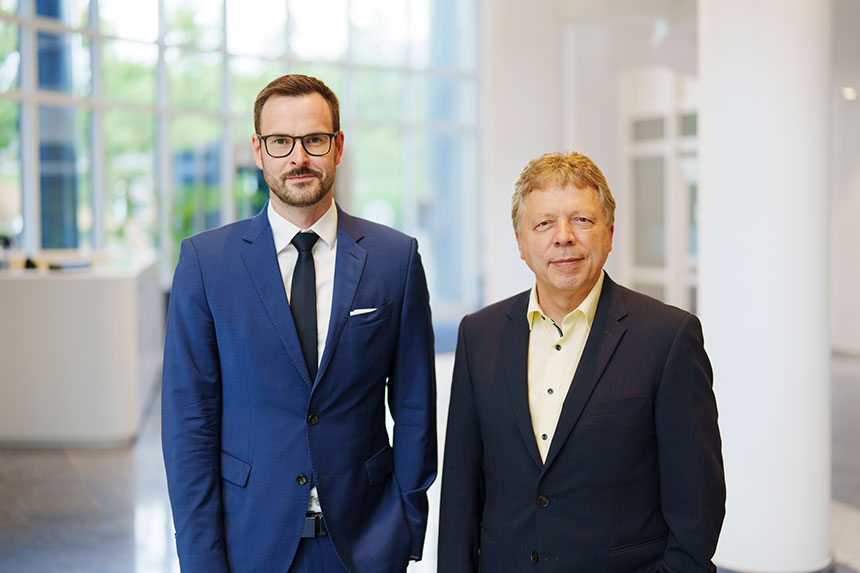ITSCare Geschäftsführer Hartmut Brand und Marco Leypold